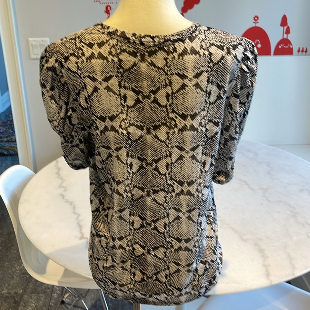 Nwot A.L.C. Kati Python Print Tissue Cotton Puff … - image 6